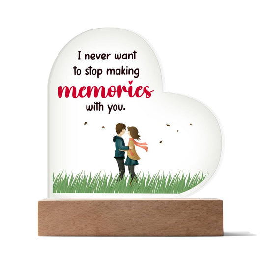 Acrylic Heart Plaque: Personalized Gift for Cherished Memories of Love and Relationships - Customizable, Heartfelt, Meaningful, Romance, Affection