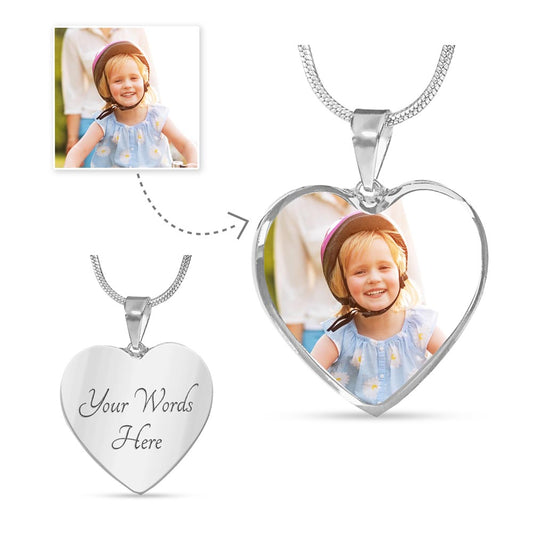 Forever Love Daughter Infinity Heart Necklace: Personalized Buyer's Choice Pendant - A Timeless Symbol of Affection and Bond between Parent and Child"